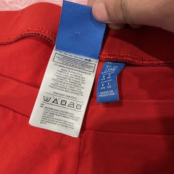 Adidas Women's Red Leggings - Picture 4 of 6